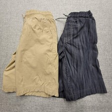 Lot of 2 Eddie Bauer Shorts Boys Large 14 Outdoor Hiking Cargo Activewear