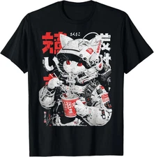 Japanese Streetwear Cyberpunk Y2K Retro Techwear Manga Anime Tee S-4XL