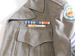 WWII CBI Made RIBBON BAR Hump Flyer Enlisted British Style BAR Sewn Style