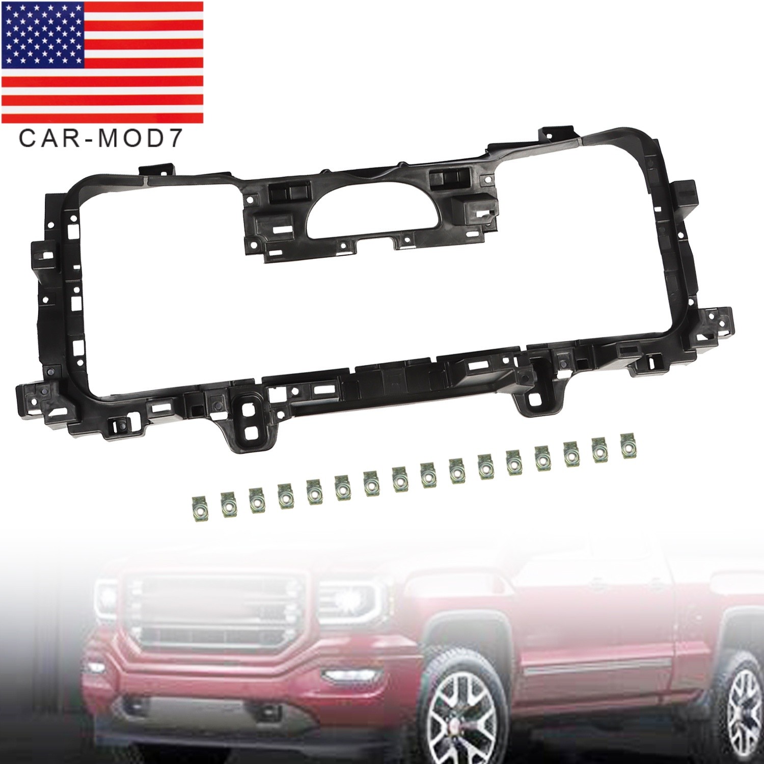 For 2014-2019 GMC Sierra 1500 Radiator Support Grille Shutter Mounting Bracket