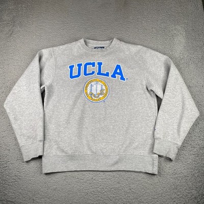UCLA Bruins Sweatshirt Mens Medium Gray Fleece Pullover Blue 84