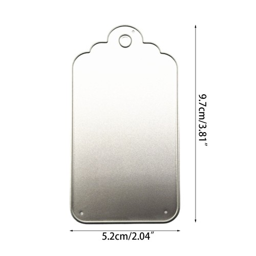 Hanging Tag Blank Label Metal Cutting Dies Stencil DIY Embossing Paper Template - Picture 7 of 7