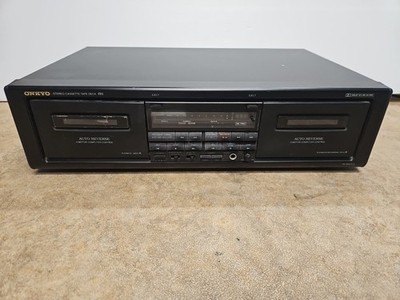Onkyo TA-RW313 Dual Cassette Deck High Speed Dubbing Stereo Tape Player Read
