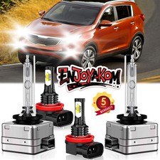 For Kia Sorento 2013-2013 Led Headlight Kit Fog Lights Bulblow Beam 4x Hid For Kia Sorento 2013-2013 Led Headlight Kit Fog Lights Bulblow Beam 4x Hid