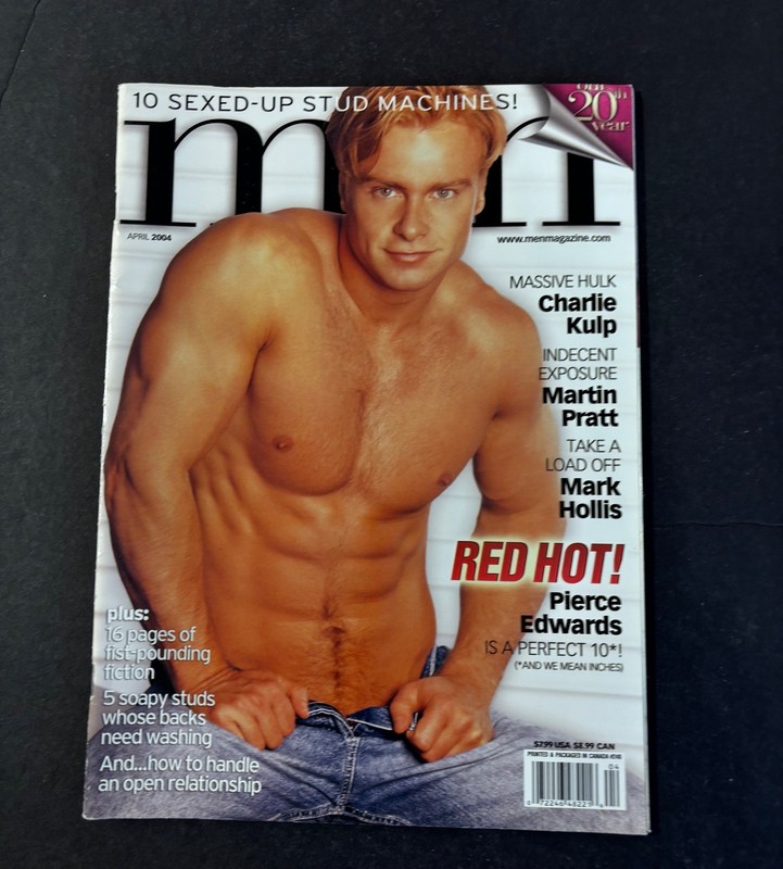 Advocate MEN Magazine Vintage Gay Interest Massive Hulk Charlie Kulp April 2004