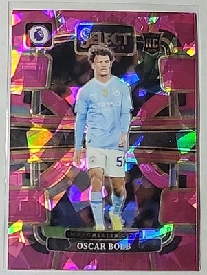 Oscar Bobb 2023-24 Panini Select Premier League Pink Ice Prizm Rookie #64