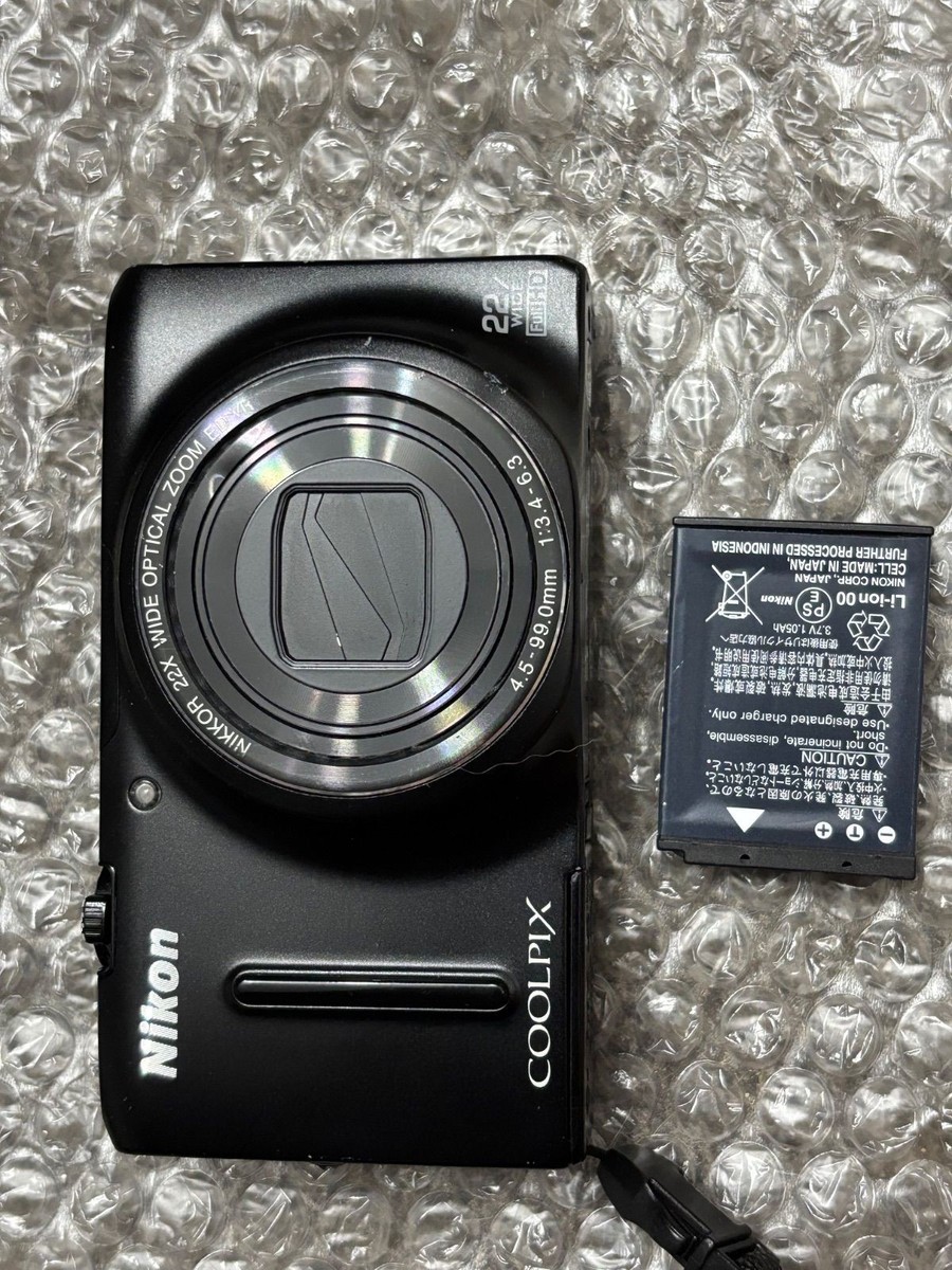 Nikon Coolpix S9500 18.1 MP Digital Camera - Black for sale