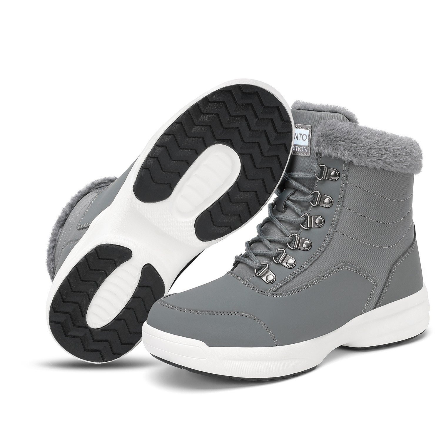 Dannto Snow Boots Womens Winter Ankle Shoe Warm Fur Lined Water-Resistant Bootie-image
