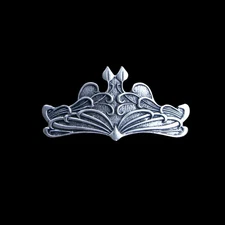 Vintage Irish Vine Pattern Barrette with easy to use spring loaded hair clasp