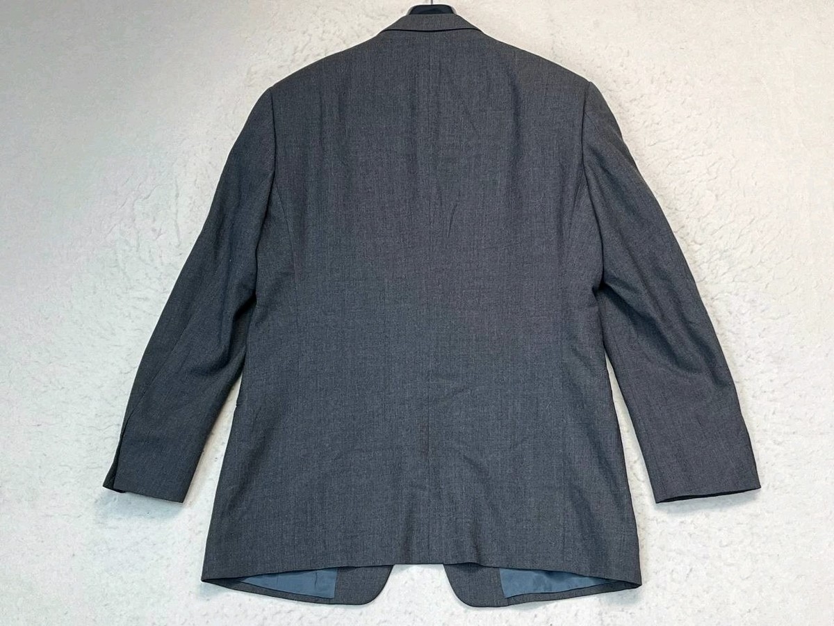Armani Collezioni 52R Gray Made in Italy Wool Mens Blazer Sport