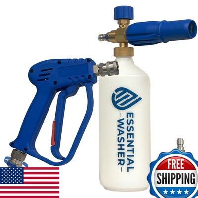 #ad Essential Washer Short Pressure Washer Gun Swivel Pressure Washer Foam Cannon $93.80