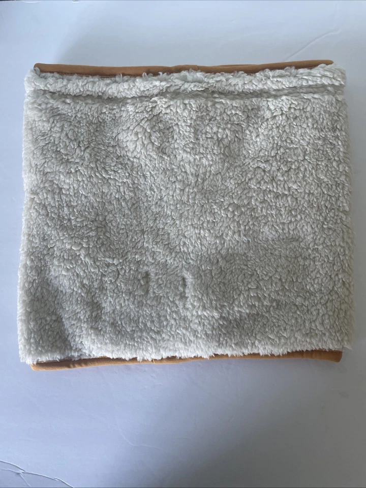 Bufanda calentadora de cuello Goodfellow Hombres OSFM Off White Imitación Piel y Vellón Forrada Nueva con Etiquetas Foto 4 de 4