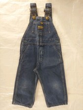 OshKosh B'gosh Denim Vestbak Overalls 4T Blue Vintage Made in USA