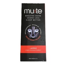 Mute Nasal Dilator Large 3ct   1 Pack   New Breathe More Snore Less Sleep Better