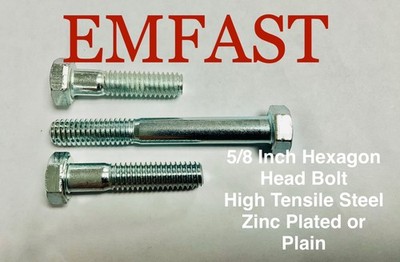 5/8 UNC x 21/4 oder 3 Zoll Sechskantschraube H/T SAE8 Stahl Sechskantschraube Schrauben