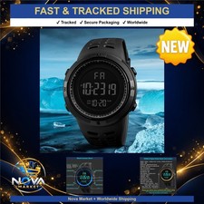 Reloj Deportivo Digital Hombre Impermeable Luminoso Cronómetro Alarma Resina Ejército