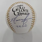 MARQUIS GRISSOM AUTOGRAPHED SIGNED MLB BASEBALL GOLD GLOVE INSCRIBED w/COA