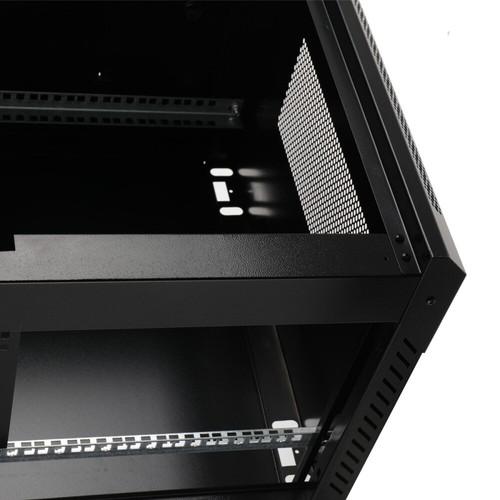 15U Netzwerk-Serverschrank zur Wandmontage Abschließbarer Tür Seitenverkleidung - Bild 9 von 12