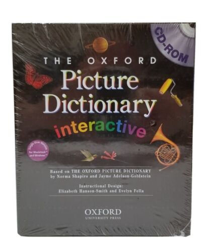 CD-ROM Oxford Interactive Picture Dictionary pour Mac & Windows. Neuf dans sa boîte. école à domicile - Photo 1/5