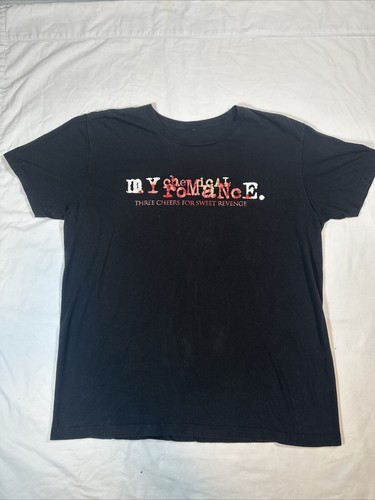My Chemical Romance Three Cheers For Sweet Revenge Tracklist Shirt Men’s Large