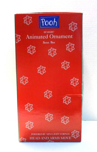 Santa's Best 1998 ~ Adornos animados con luz EZ ~ 11 pulgadas ~ Tigger Pooh - Usado - Imagen 4 de 5