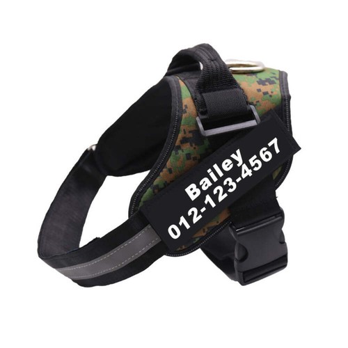 Personalised No Pull Dog Harness XXXS - XXL Small Medium Large Dogs Reflective - Picture 91 of 99