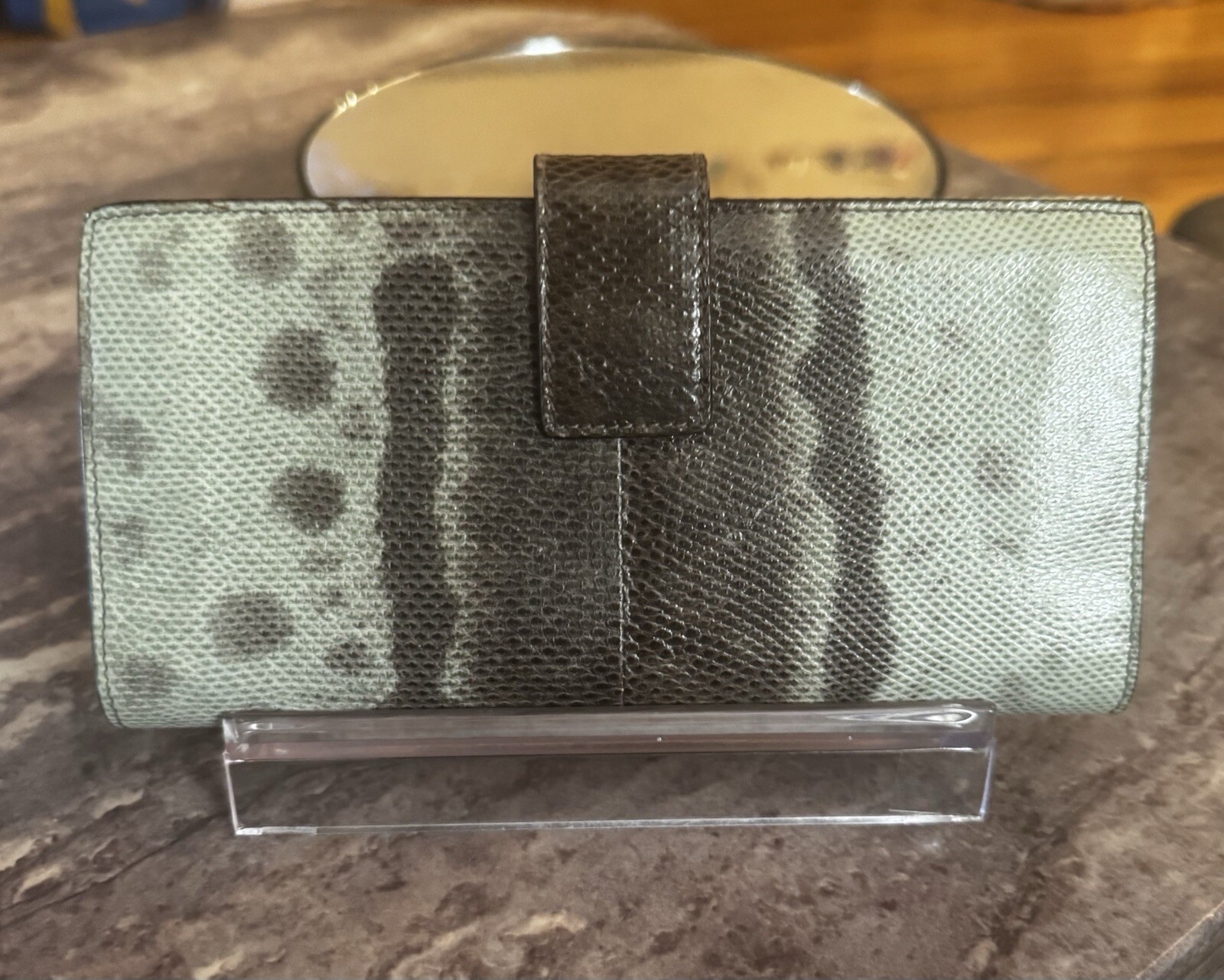 STUNNING Authentic Gucci Green Python Snakeskin L… - image 5