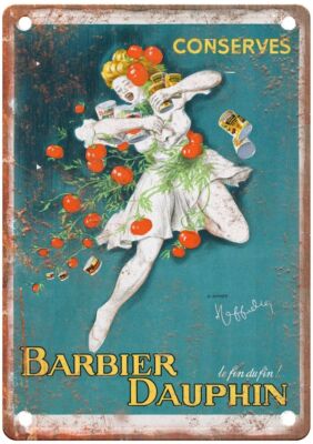 Leonetto Conserves Barbier Dauphin Liquor Poster Retro Look Sign E637