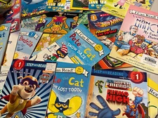 Lot of 20 Level 1 Ready to-I Can Read-Step into Reading-Learn Read Books MIX FS