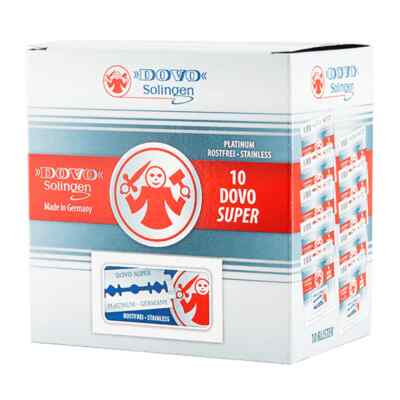 100 Double-edge DOVO/Merkur Super Platinum Safety razor Shaving blades GERMANY