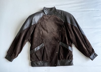 Vintage The Olde Hide House Acton Brown Leather Biker Jacket Made Canada Small?