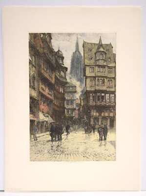Frankfurt color etching by Luigi Kasimir | eBay