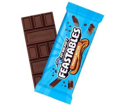 MrBeast Feastables PeanutButter Bar Original New Feastable Bars60g Mr.Beast 1stk