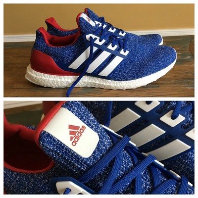 blue and red ultra boosts