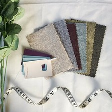 Soft Tweed Effect Plain Chenille Fabric For Upholstery & Curtains Per Metre