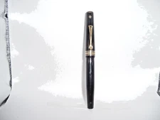 Wahl-Eversharp Vintage Black Lever Fill Pen-l4k medium signature nib