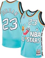 Chicago Bulls Michael Jordan Mitchell & Ness Teal 1996 All-Star Authentic Jersey