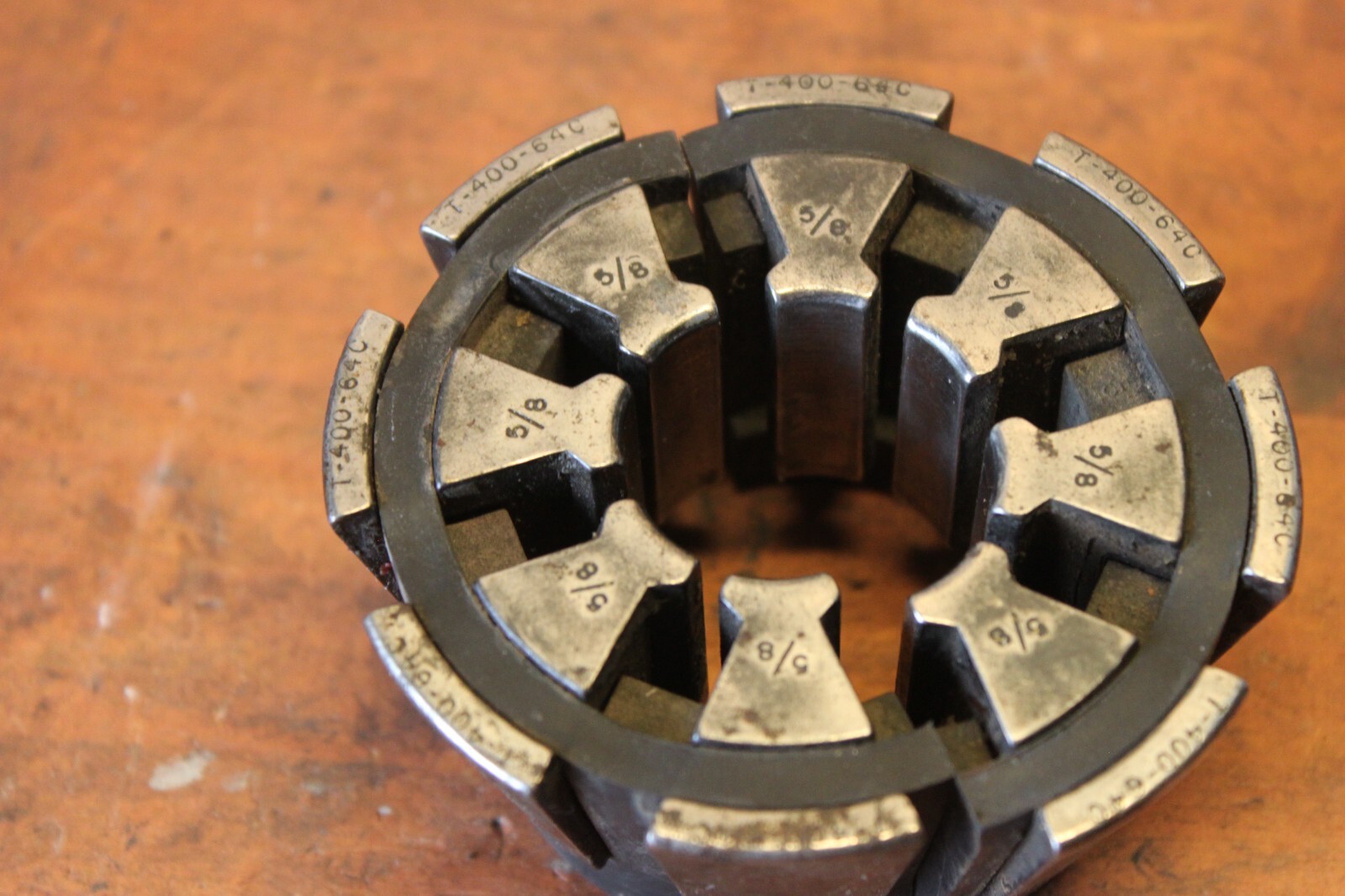 WEATHERHEAD HYDRAULIC HOSE CRIMPER DIE SET T40064C 5/8" COLLET SET