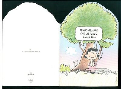 Peanuts Schulz Lucy Biglietto Auguri Gift Card Hallmark Anni 80 Buon Onomastico Ebay