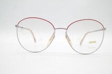 Vintage Zeiss 6595 Pink White Gold Oval Glasses Eyeglass Frame NOS