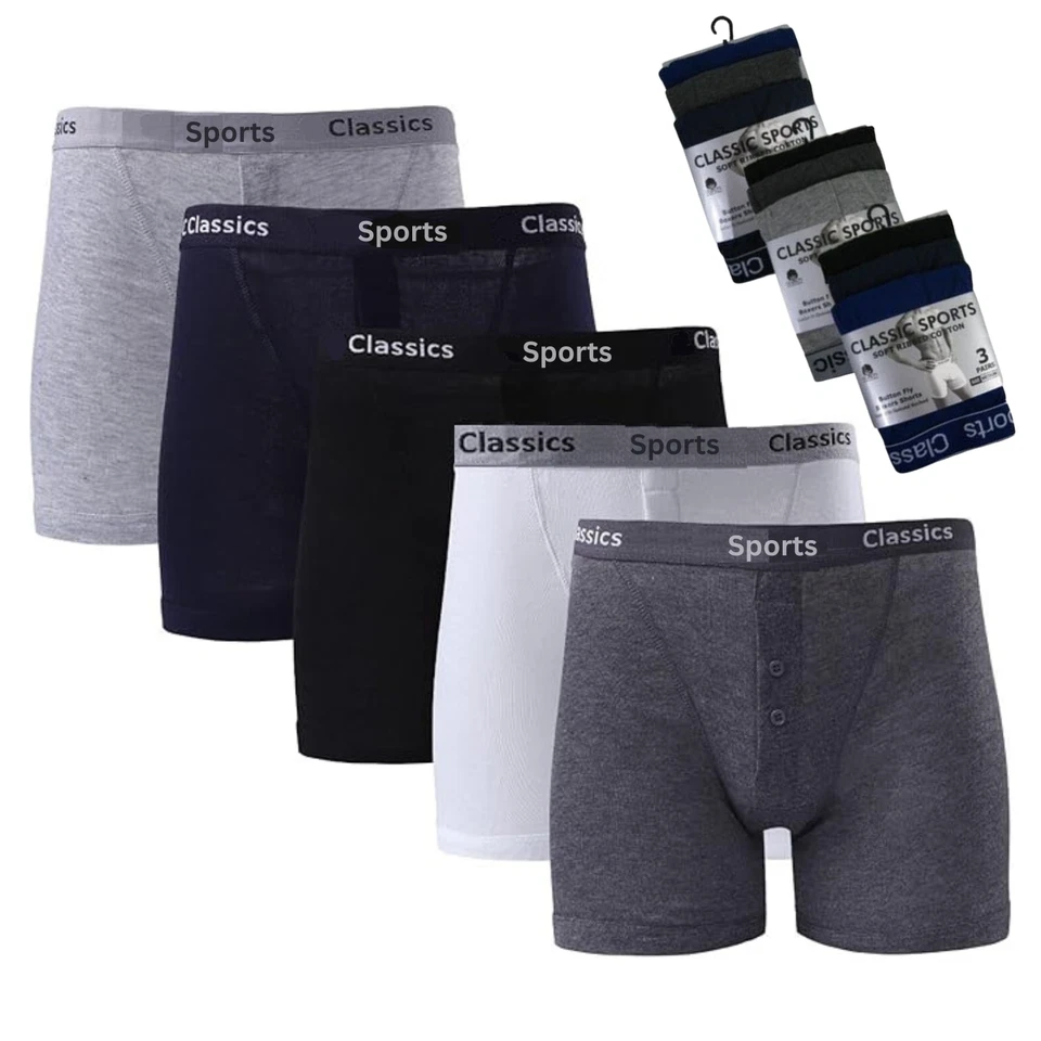 KK TRADERS Men's Assorted Classic Sports Boxer Shorts Trunks Comfort Fit Underwear lot