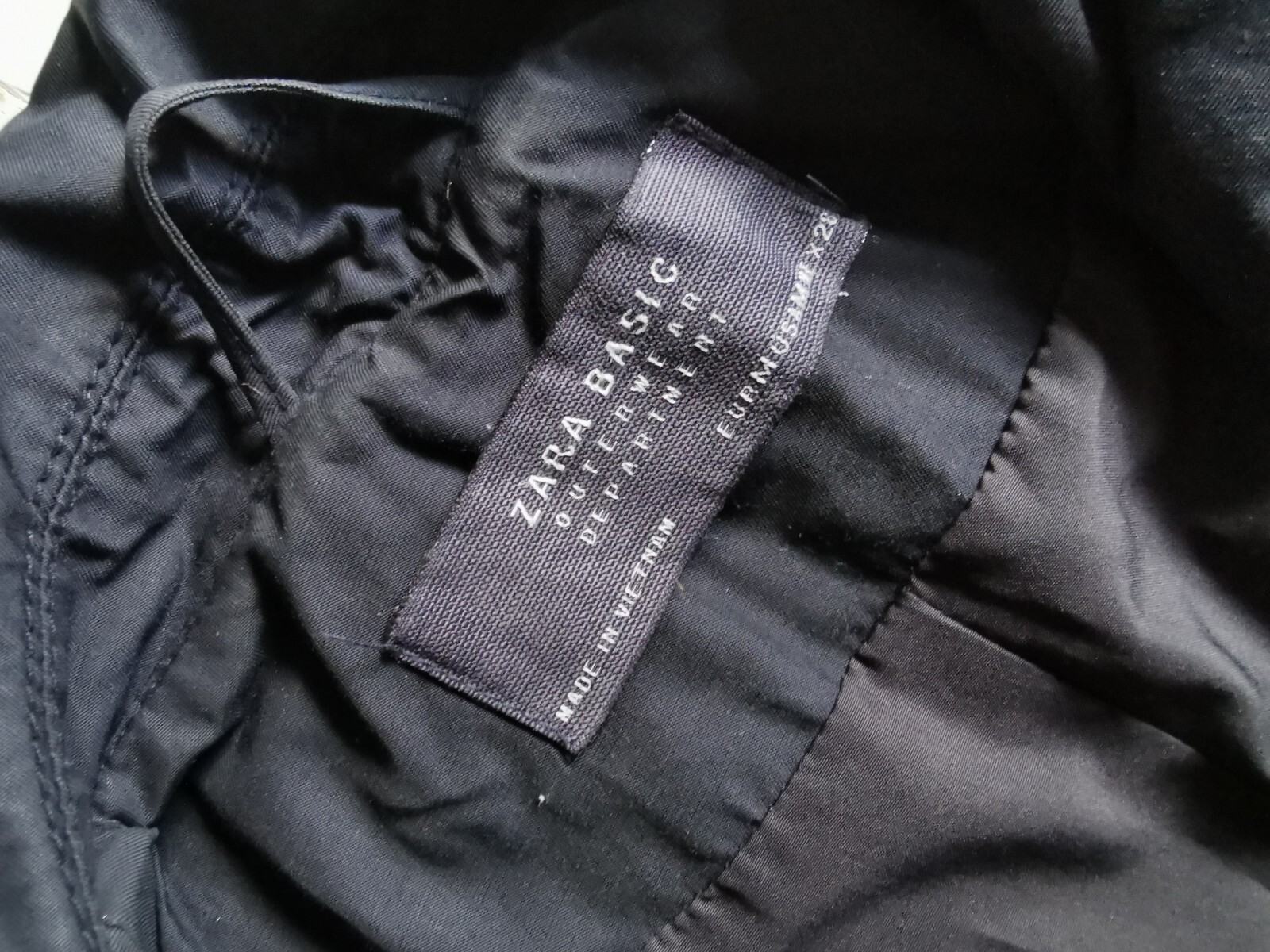 Zara Basic Rain Coat / Jacket UK Small - image 5