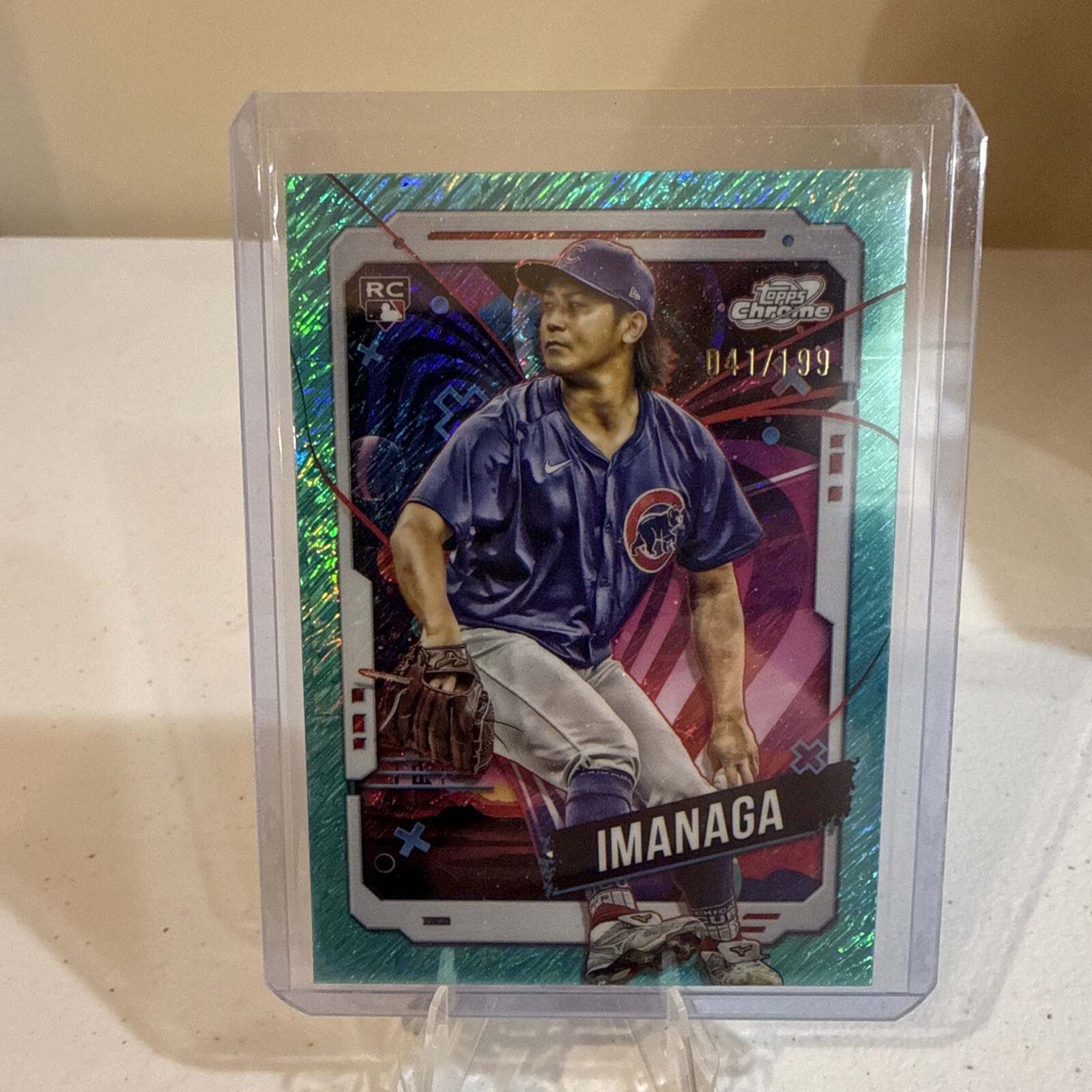 2024 Topps Cosmic Chrome Shota Imanaga #199 RC Rookie Aqua Equinox /199 Cubs
