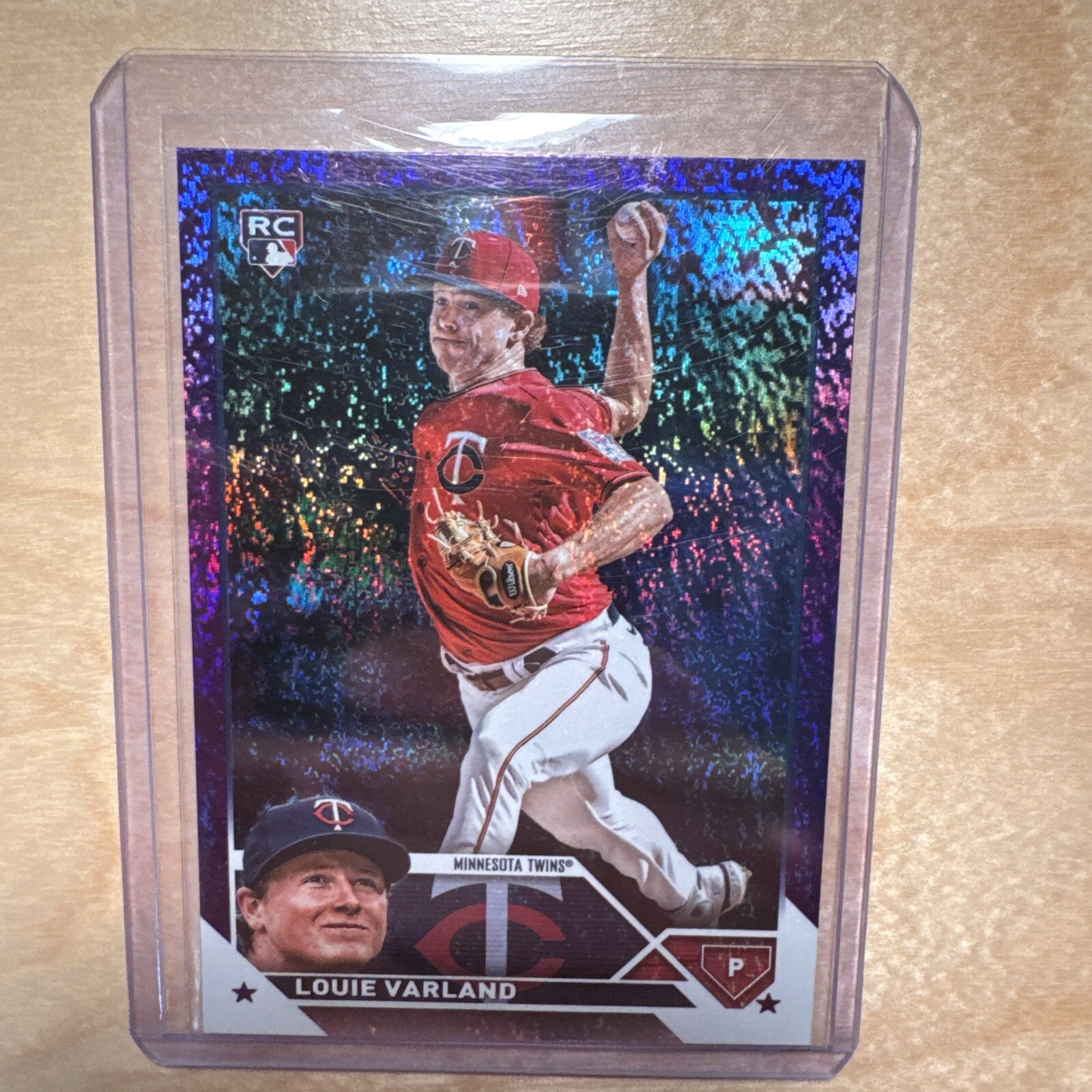 2023 Topps Series 2 Purple Foil #441 Louie Varland /799 (RC)