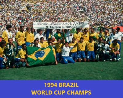 1994 BRAZIL 8X10 TEAM PHOTO SOCCER PICTURE WORLD CUP CHAMPS