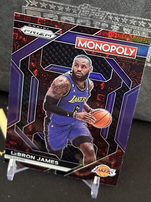 2023-24 Panini Prizm Monopoly Lebron James Red Icon Prizm #PS-9 LA