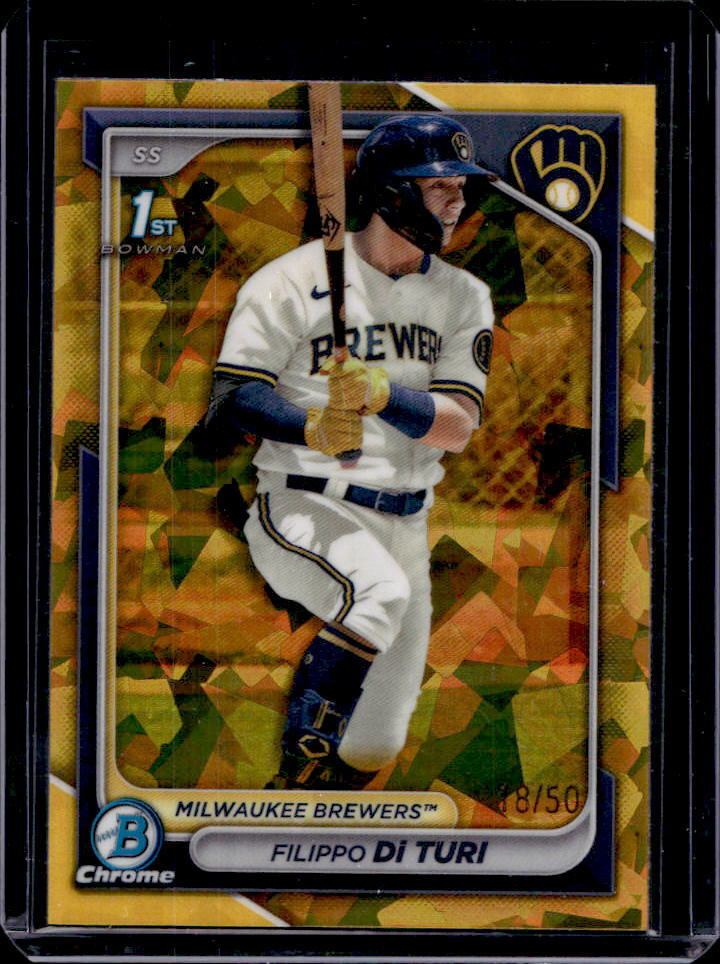 2024 Bowman Sapphire Filippo Di Turi Gold 1st #18/50 #BCP-101