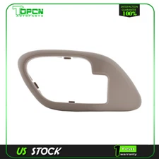 Inside Interior Door Handle Bezel Trim Cover Beige Left Driver Side Front / Rear