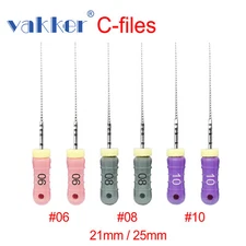 Dental Rotary Endo Endodontic Stainless Steel C Files for Root Canal 21/25mm