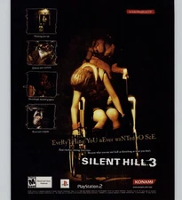 2003 Silent Hill 3 PS2 Playstation 2 Vintage Video Game Print Ad/ Horror Art 
